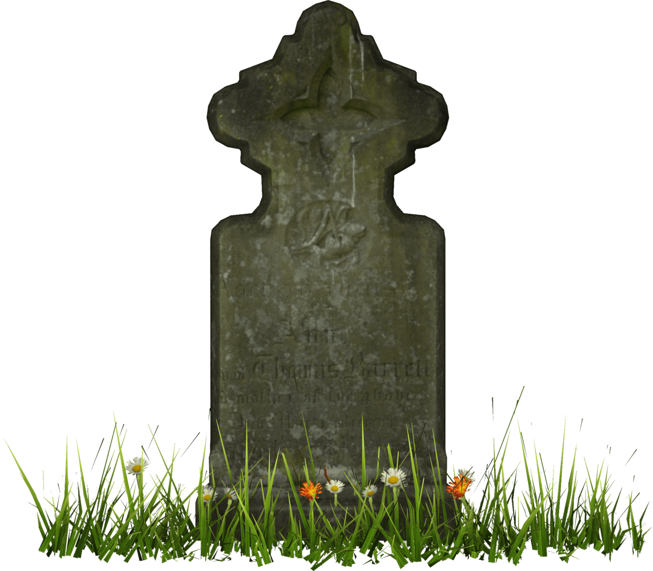 Tombstone halloween graveyard decoration clipart vector