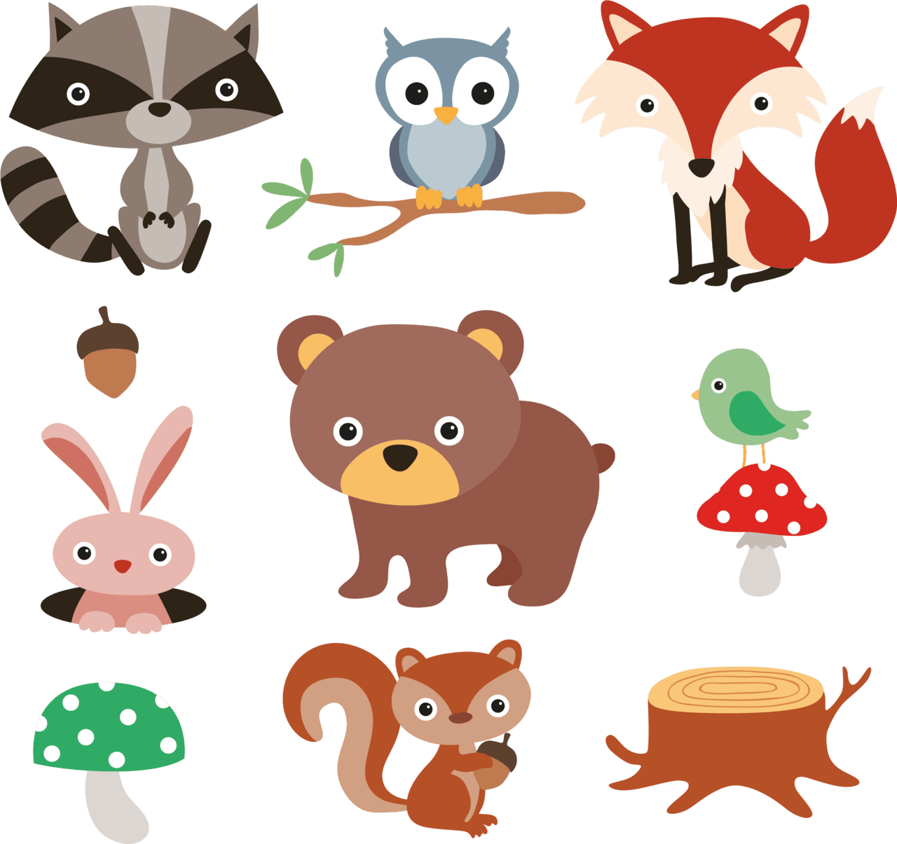 Cute animal pin page clipart logo