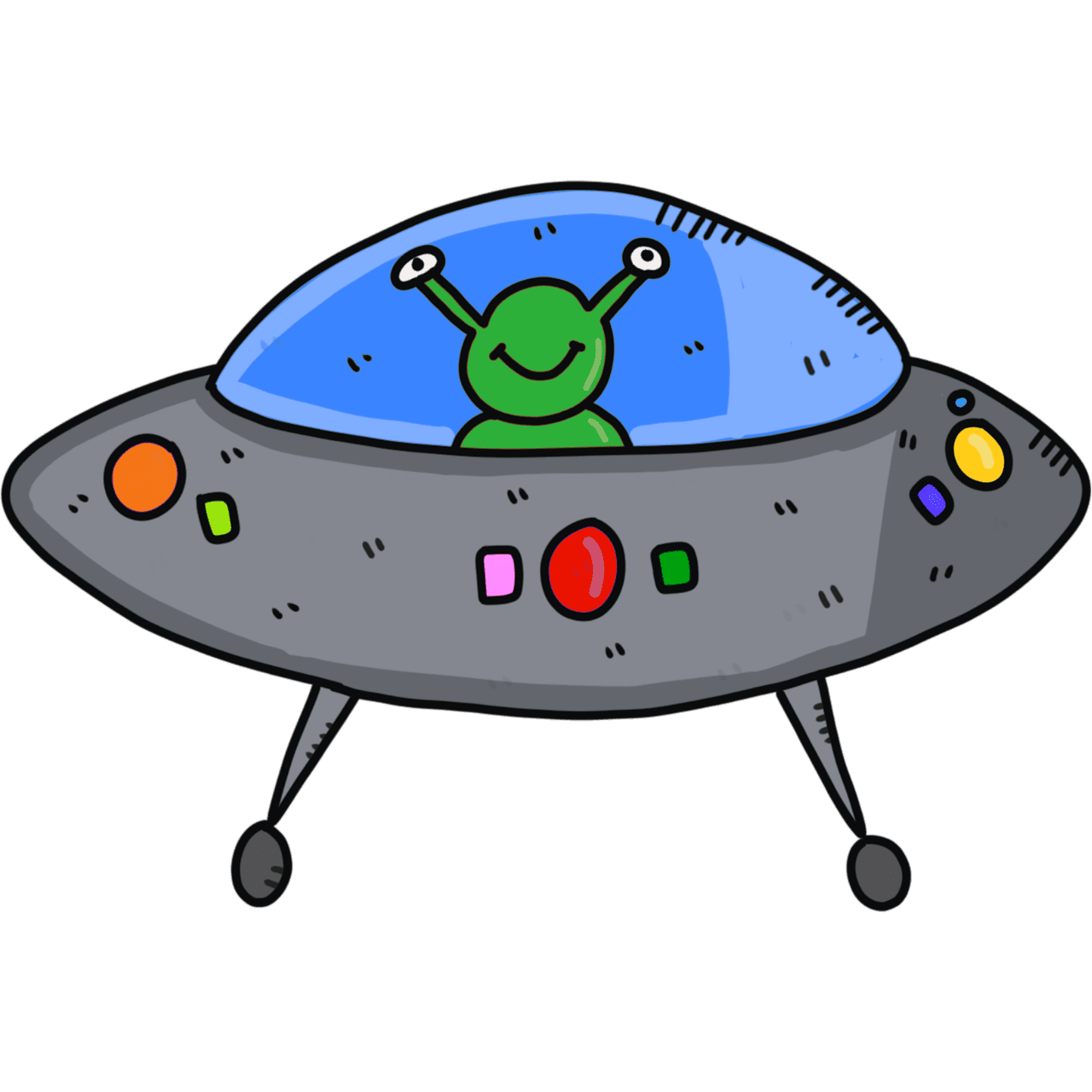 Alien spaceship ufo image clipart