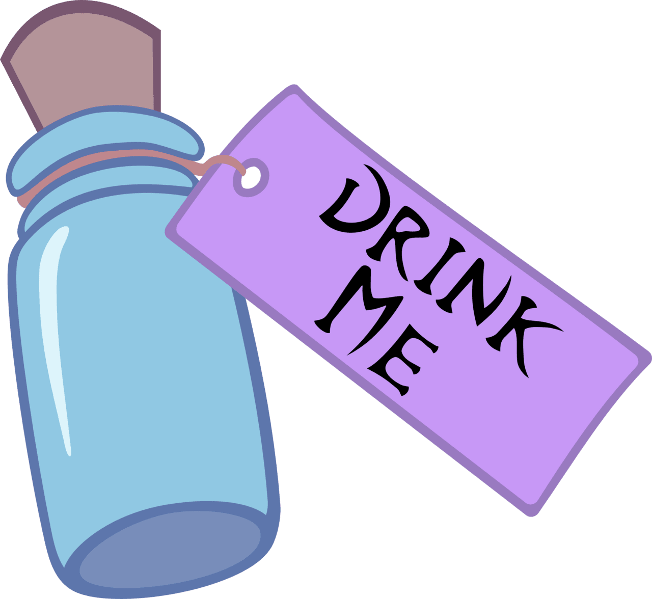 Drink bottle alice vectored cutie mark by the smiling pony deviantart clipart