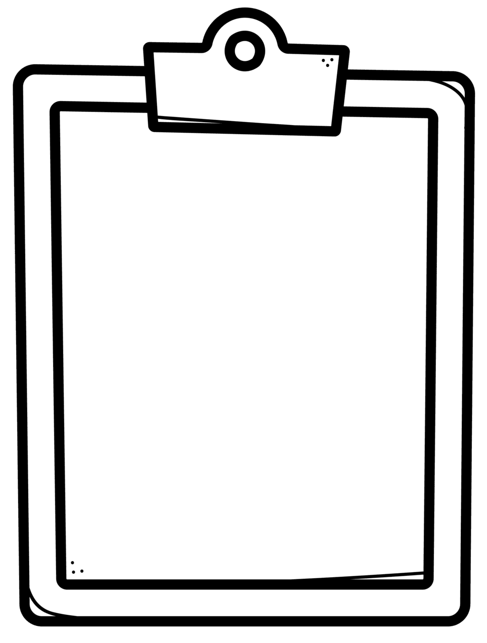 Clipboard pin page clipart transparent