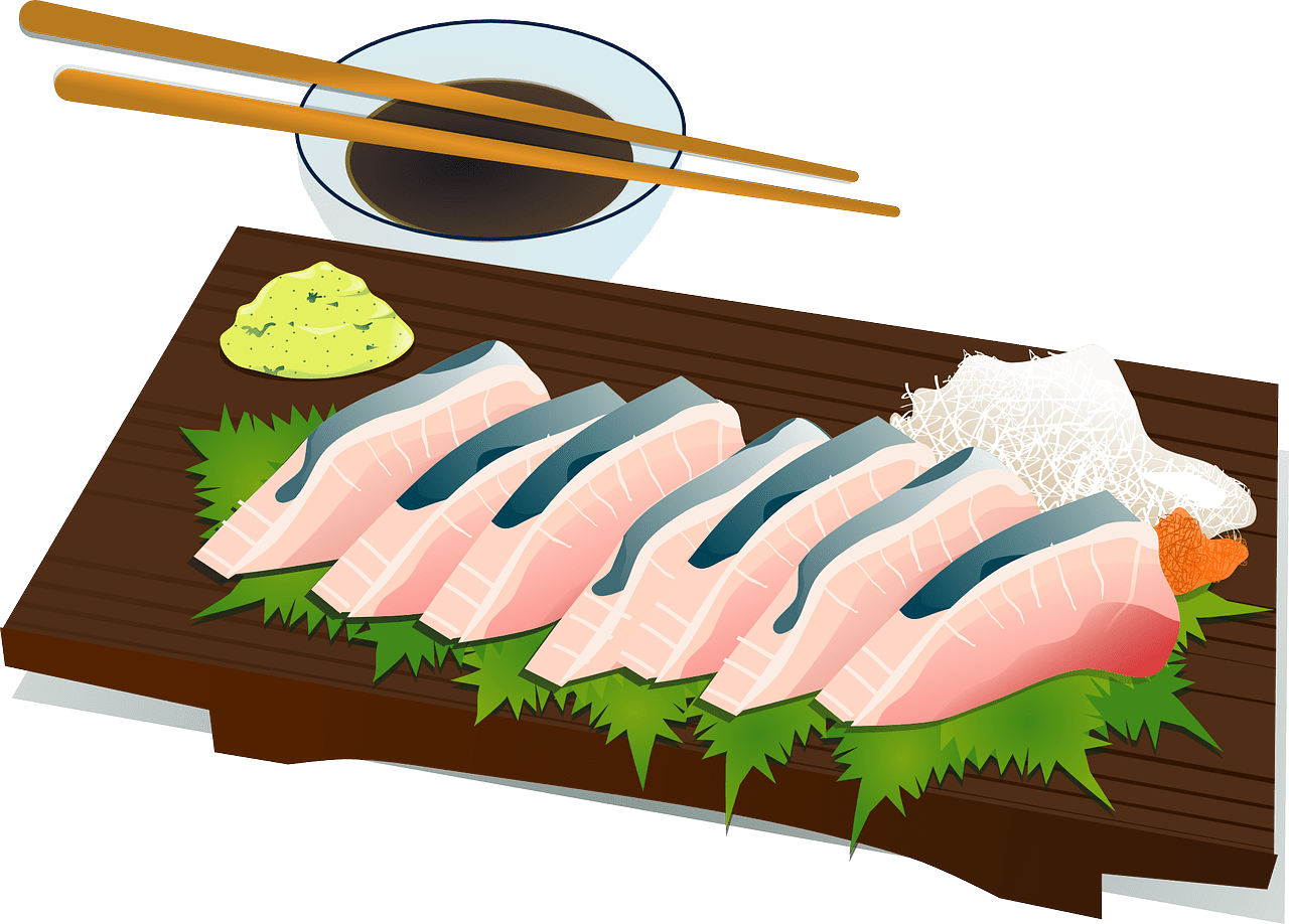 Sushi rolls japanese kitchen image clipart