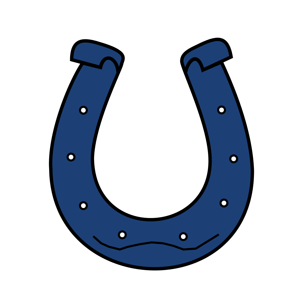 Blue horseshoe clipart clip art