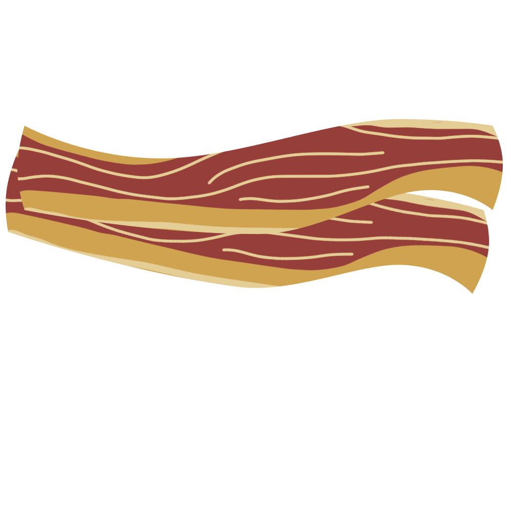 Bacon menu taranaki retreat clipart vector