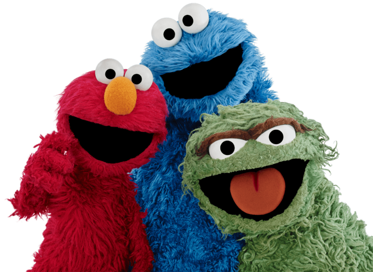 Cookie monster plaza samo clipart background