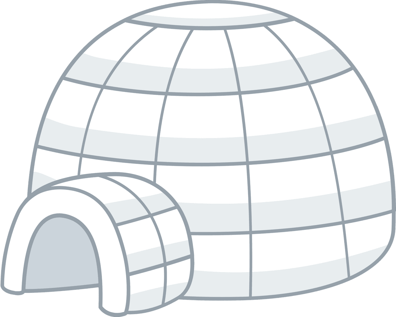 Igloo vector clipart images 4