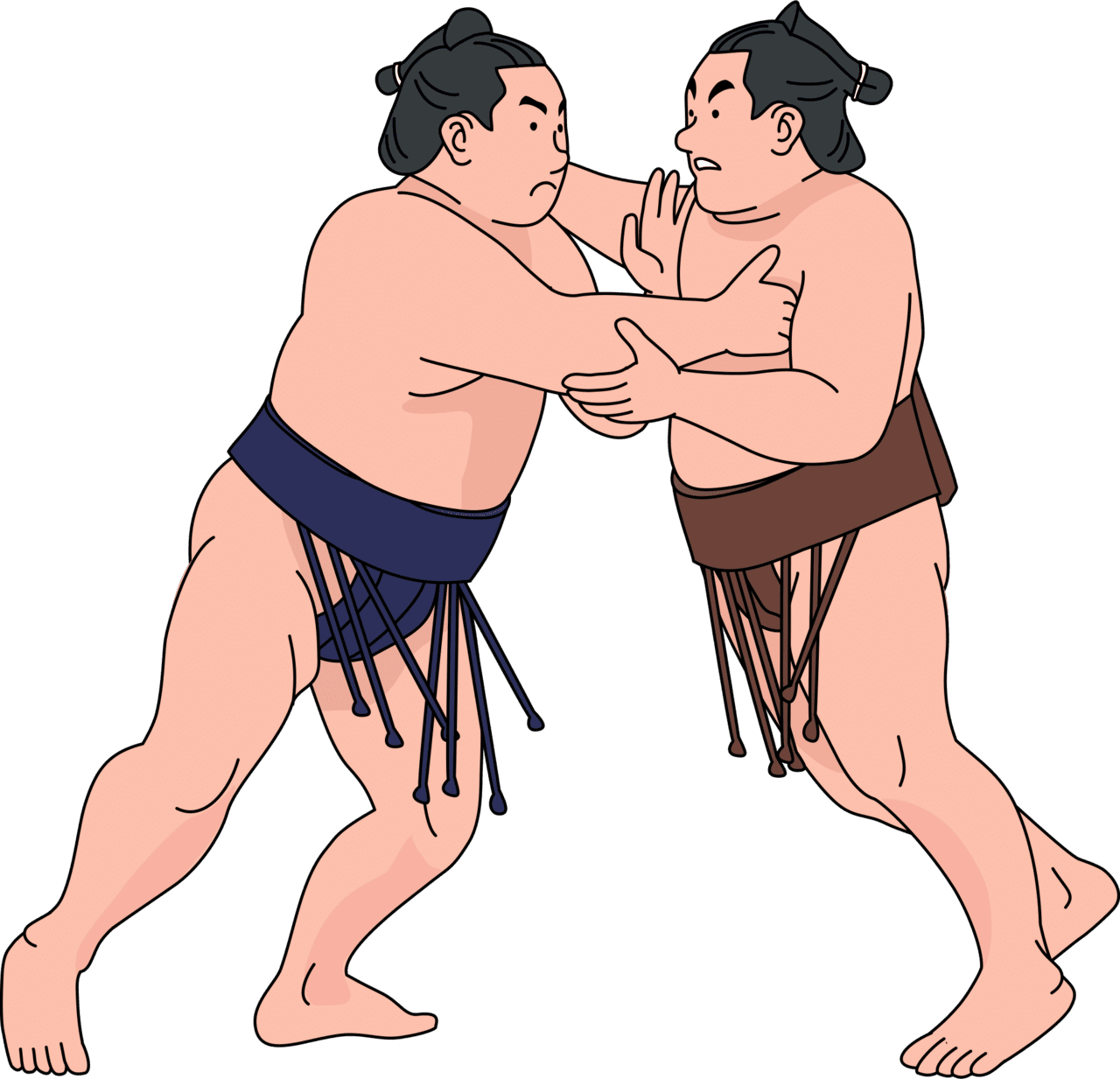 Wrestling sumo wrestler vector clipart images