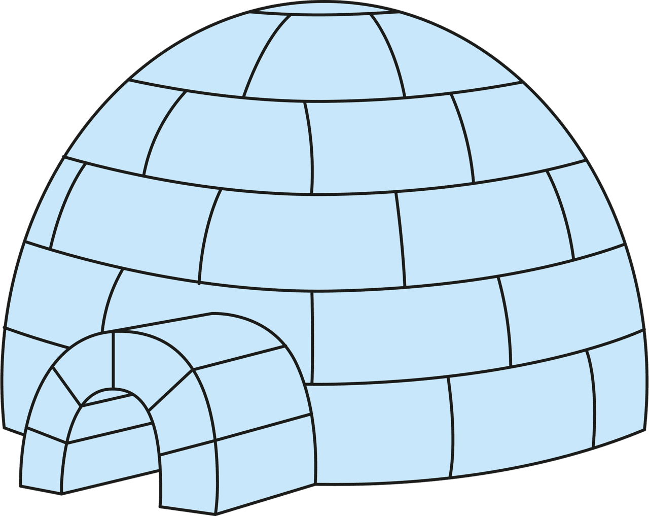 Igloo vector clipart images 2