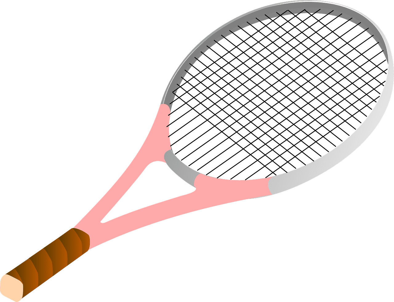 Tennis racket game vector graphic clipart