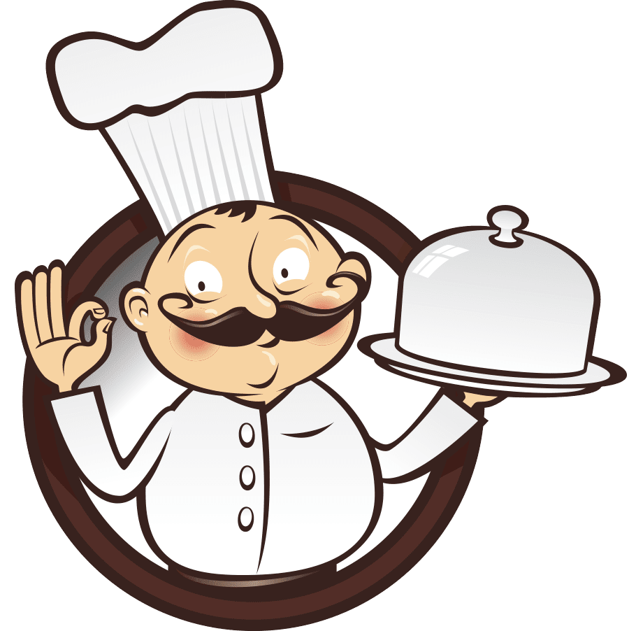 Chef hat male clipart vector