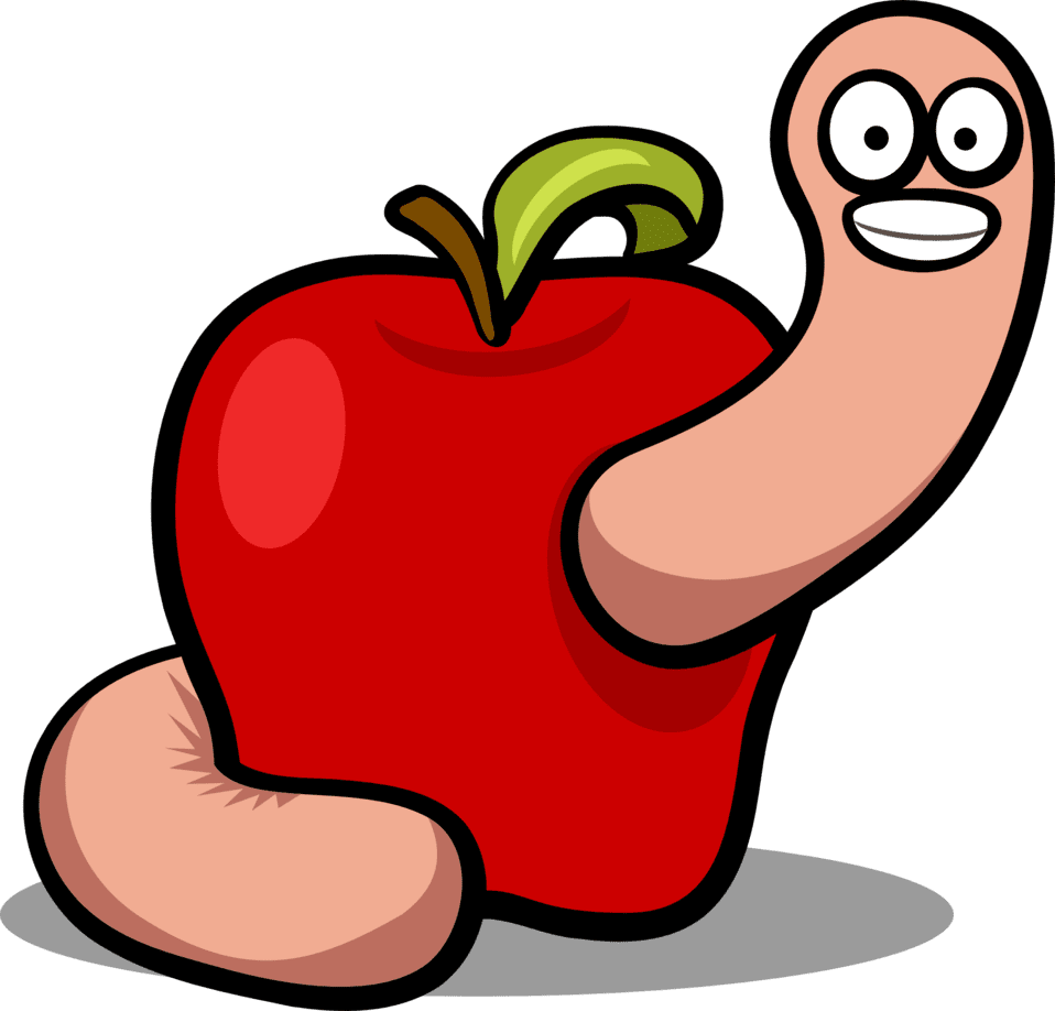 Clipart image apple worm id