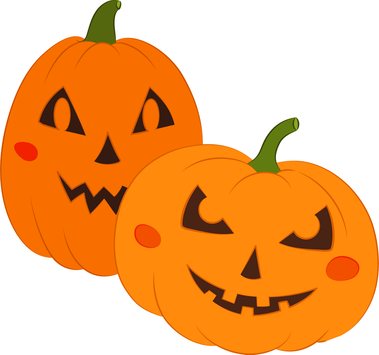 Pumpkin patch vector clipart images 5