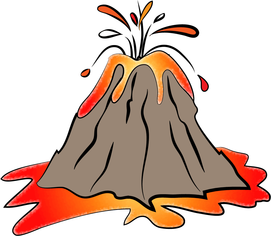 Volcano clipart clip art