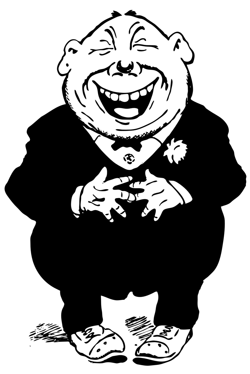 Clipart image big laughing man id