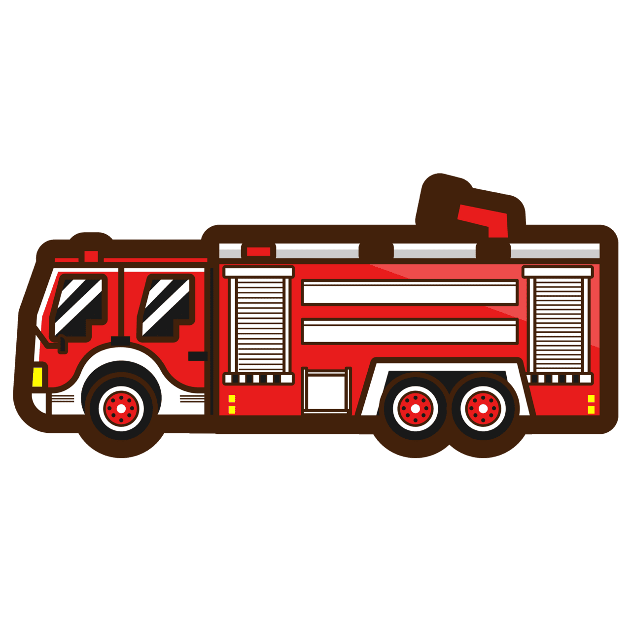 Firetruck fire truck cartoon elements cartoons and clipart image for