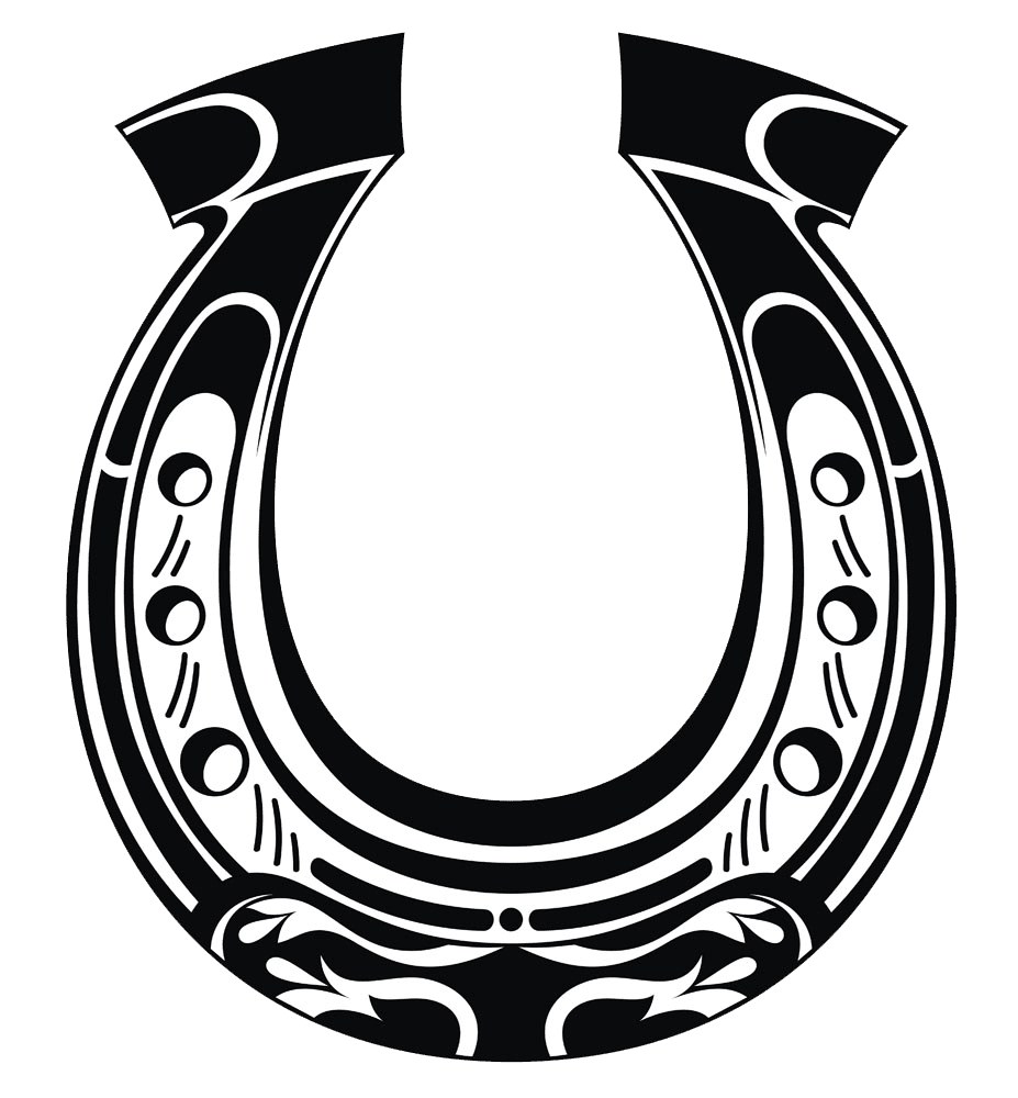 Horseshoe drawing clipart creative horse logo