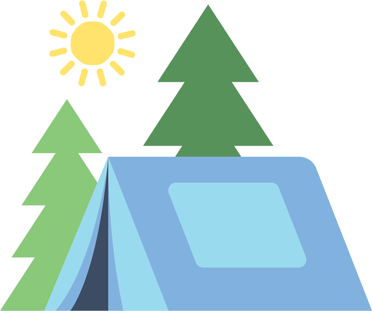 Summer camp vector clipart images 5