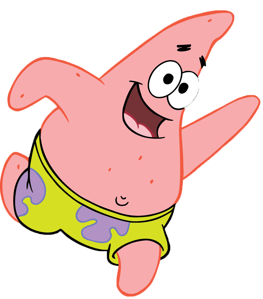 Runner check out this spongebob squarepants patrick running image clipart