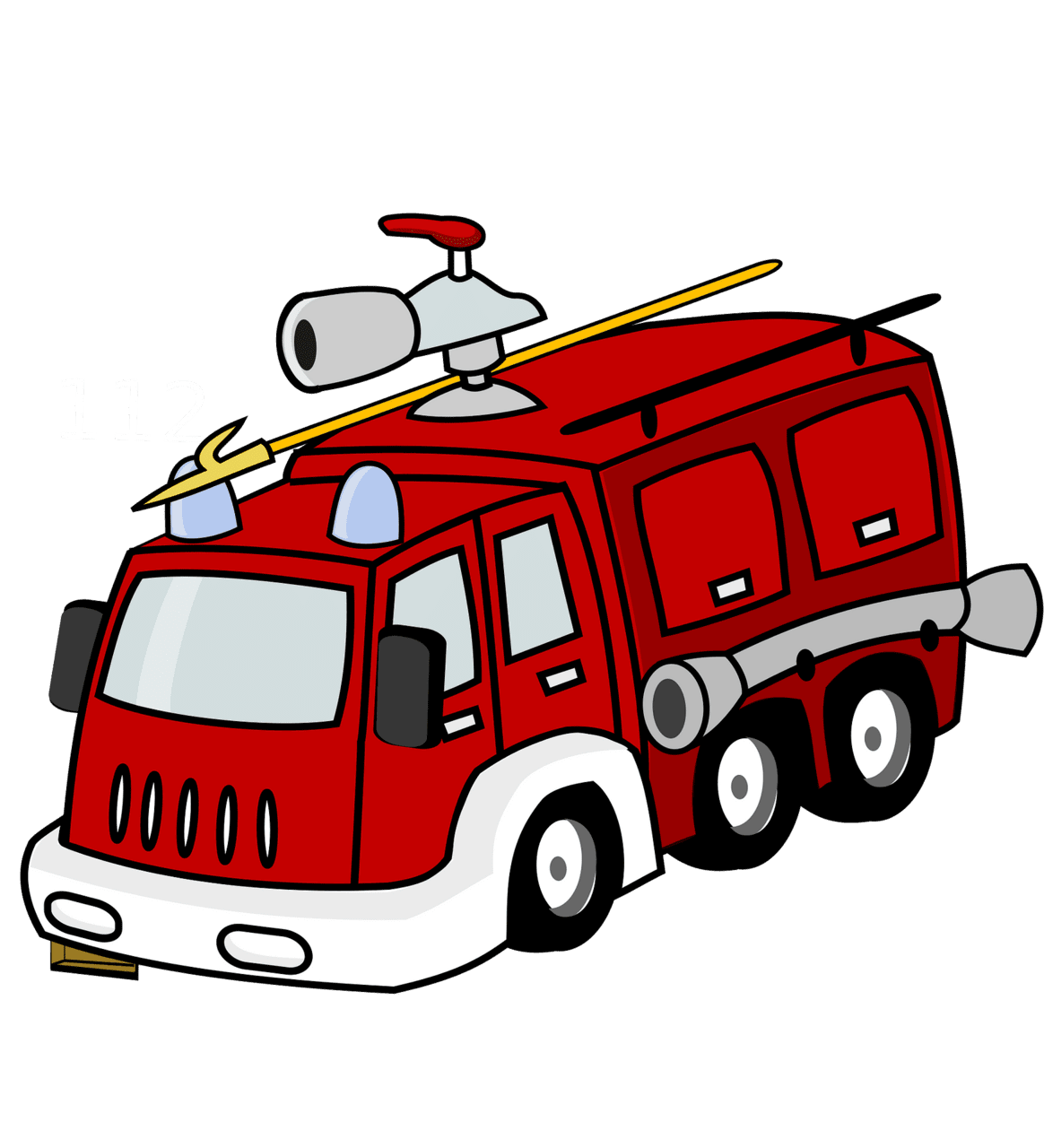 Firetruck vector clipart images 2