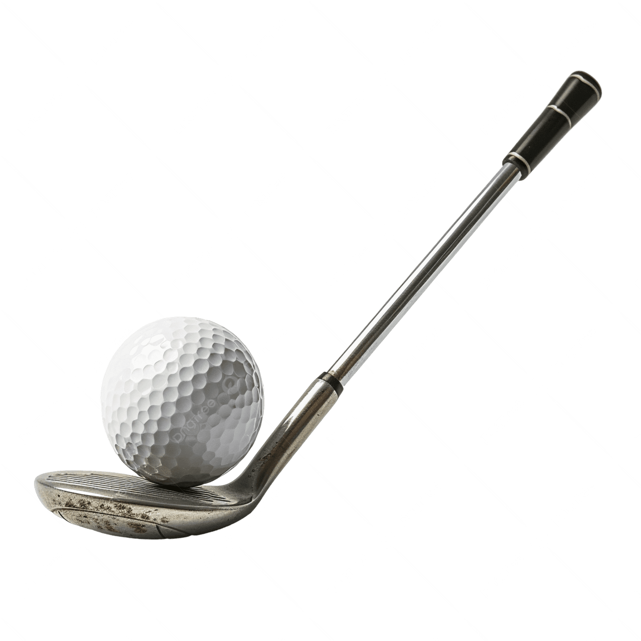 Golf club stick and ball image clipart for