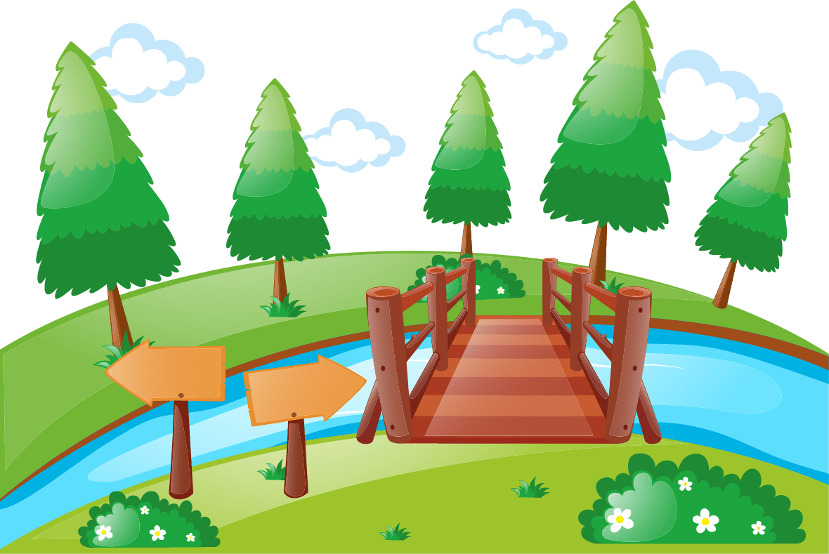 Vector use library bridge cartoon photography river with image no background clipart