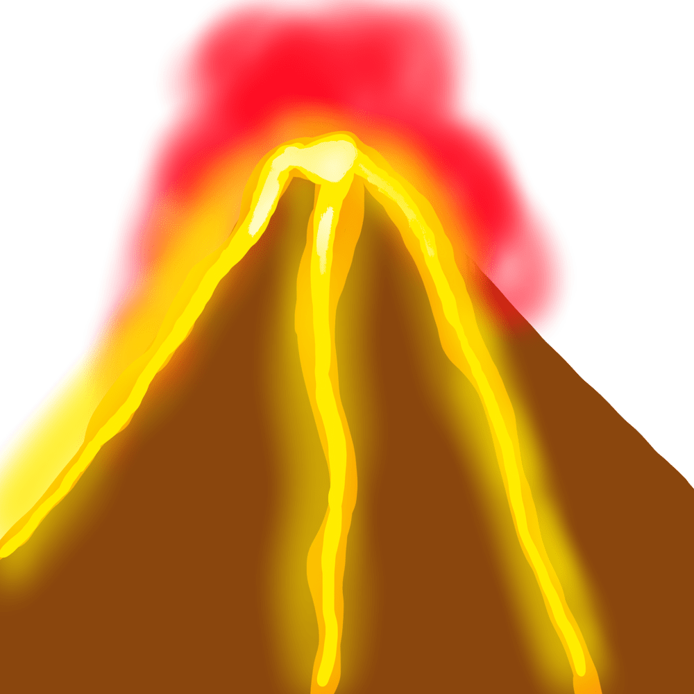 Volcano volcanic eruption leads to tsunami in pacific viator voice clipart free