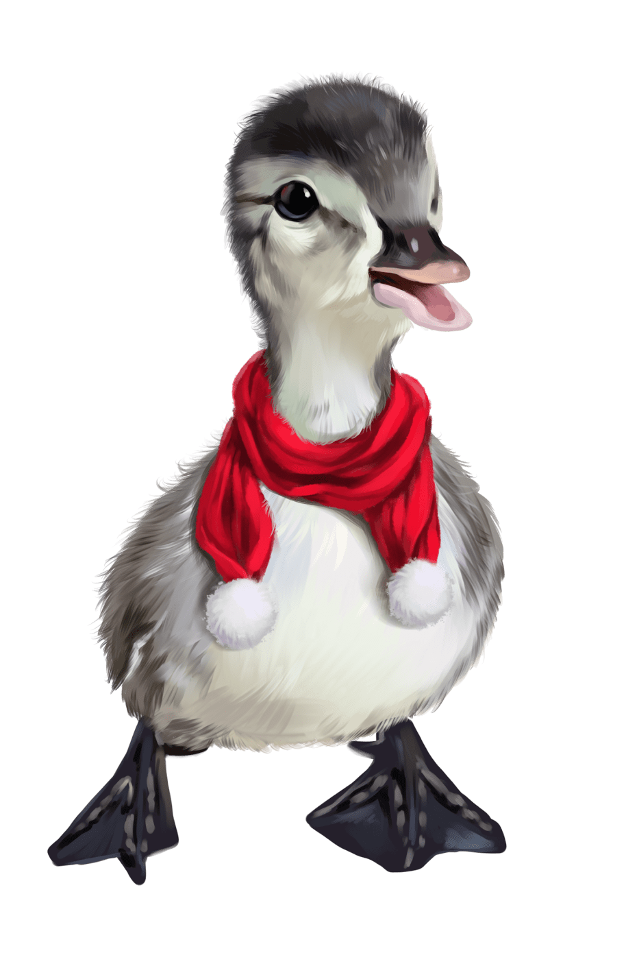 Goose pin page clipart picture