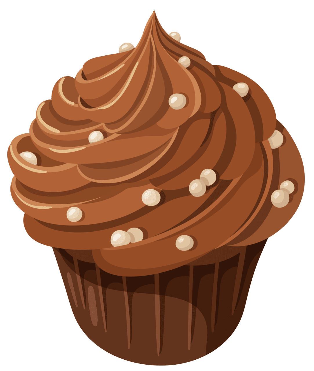 Muffin chocolate cake clipart logo