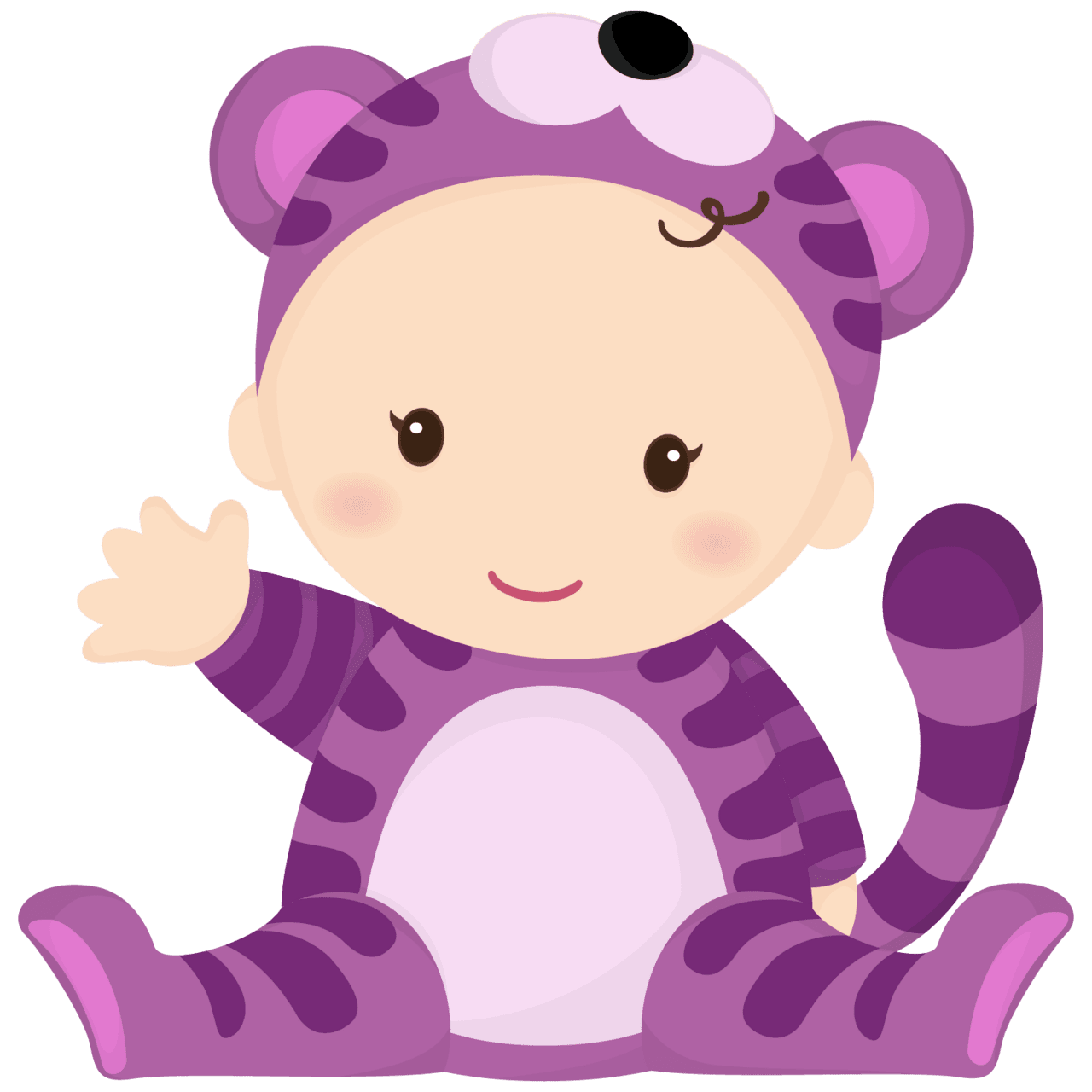 Infant pin page clipart vector 2