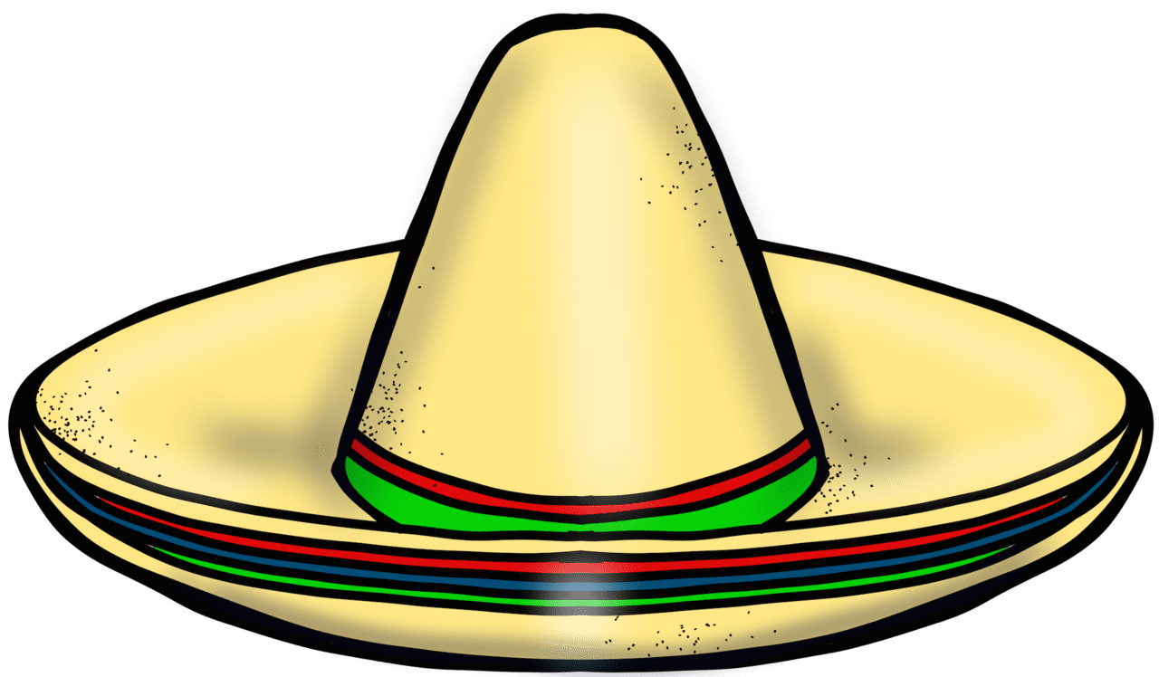 Sombrero pin page clipart clip art 2