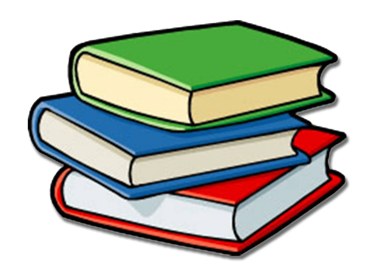 Stack of books pin page clipart free