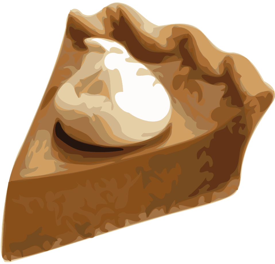 Clipart image pumpkin pie slice id