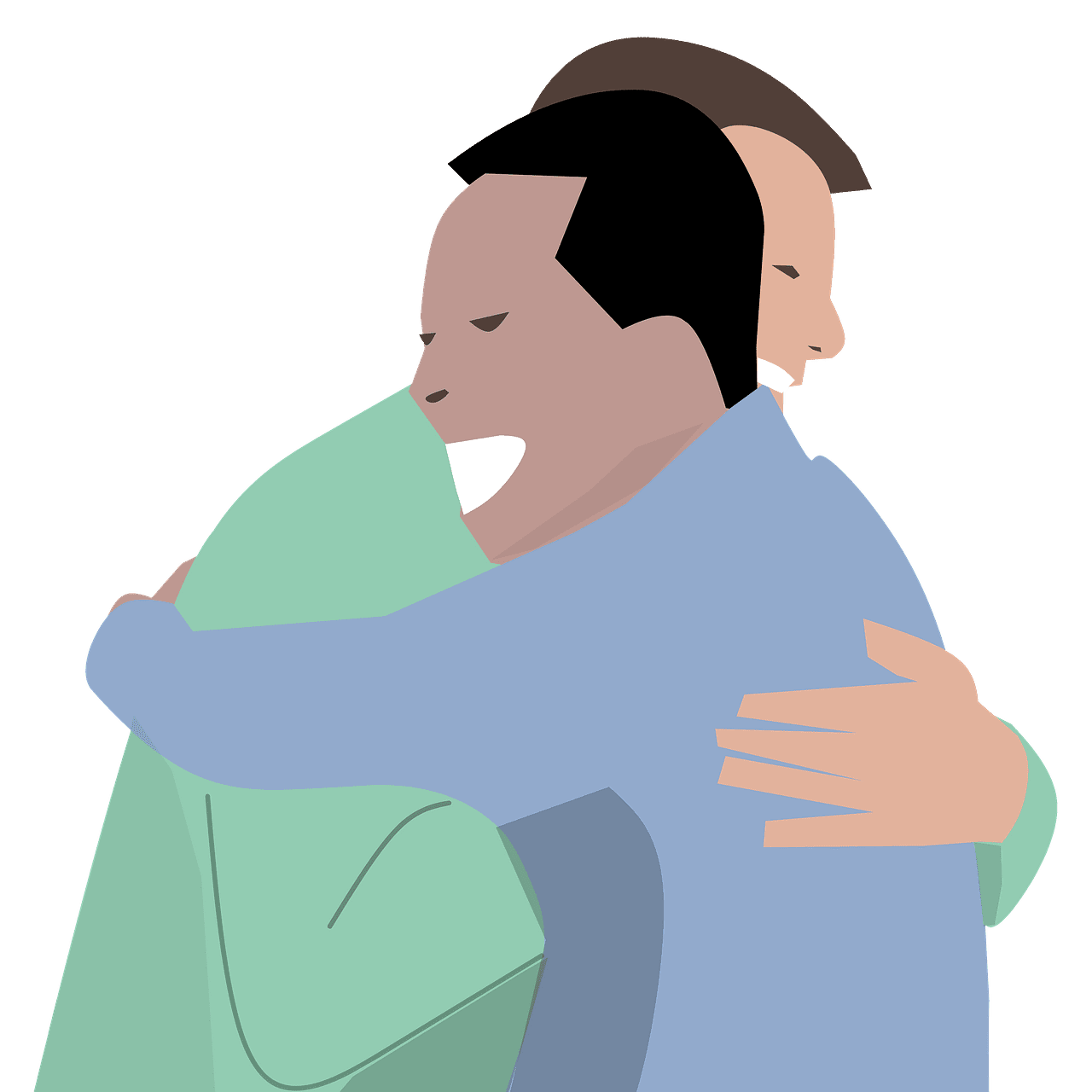 Hugging hugs vector clipart images