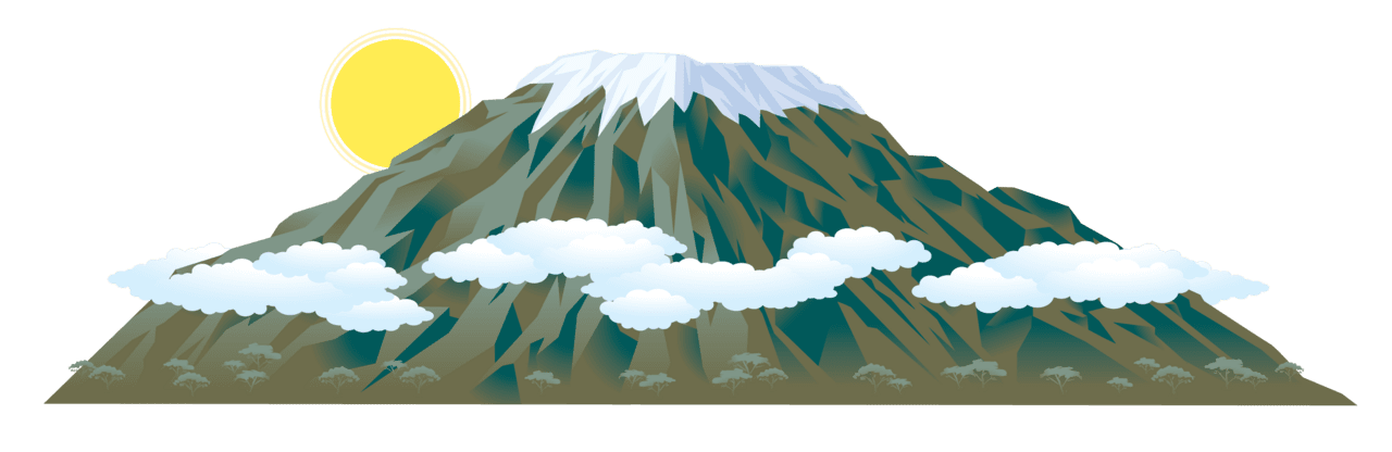 Volcano pin page clipart vector