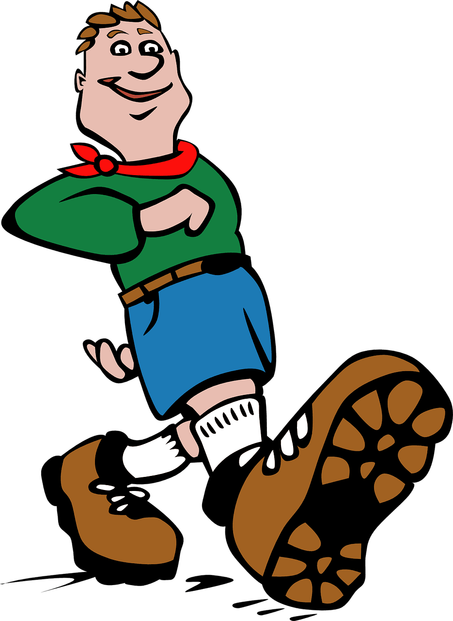 Walk vector art graphics clipart