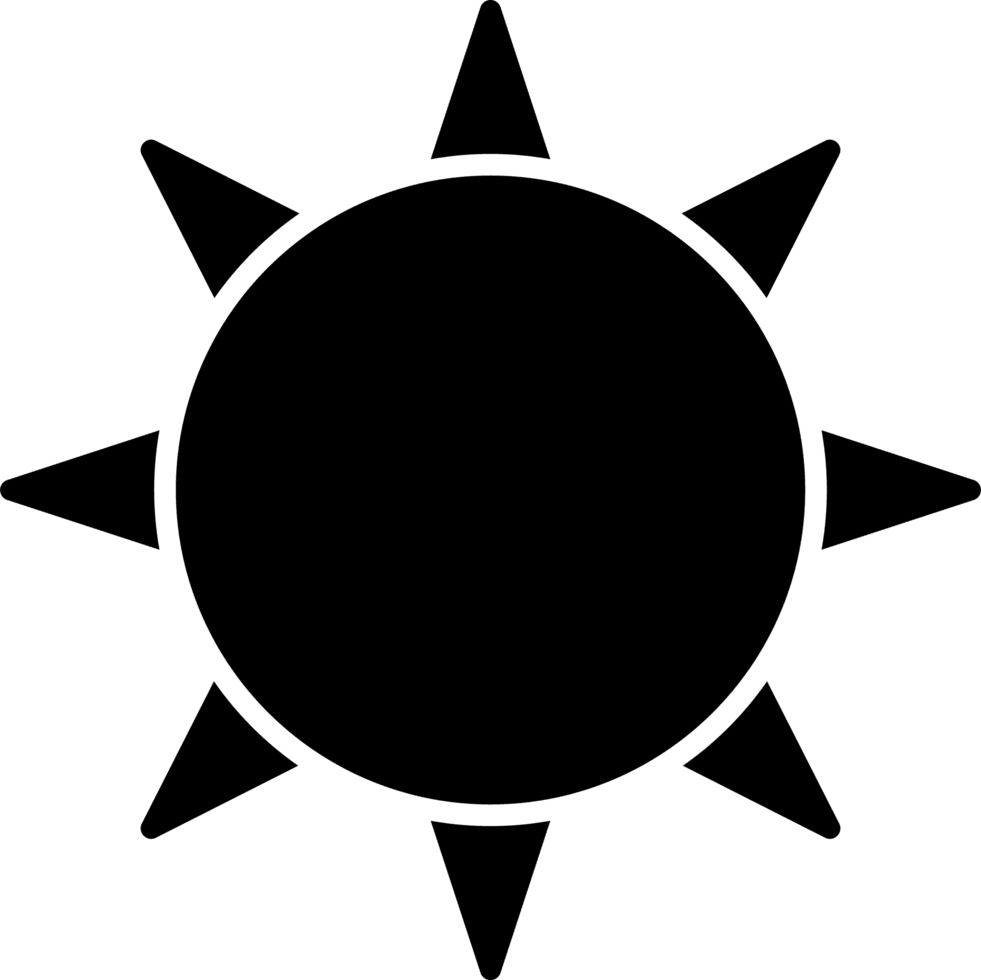 Sun black and white clipart background