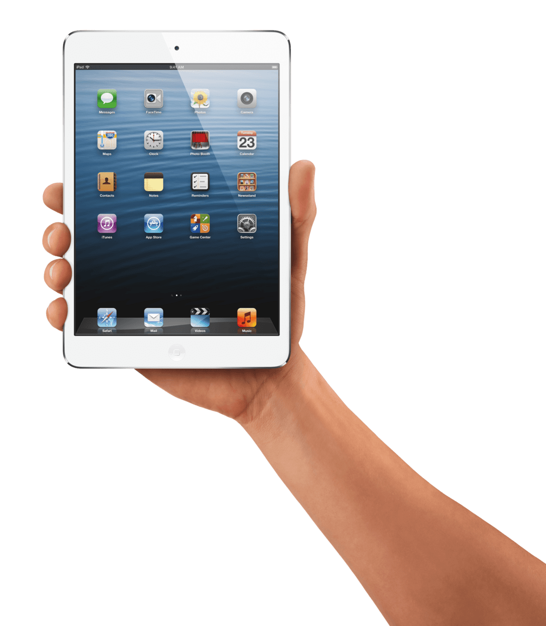 Hand holding ipad tablet clipart free