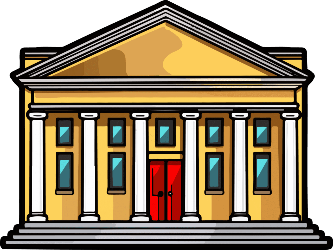 Bank building clipart design clip art