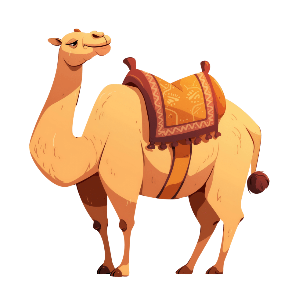 Of brown desert camel clipart free