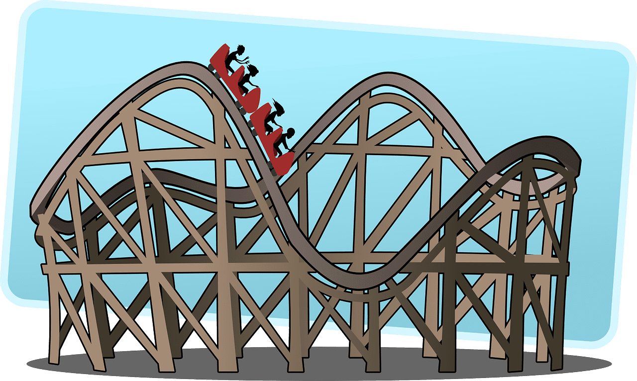 Roller coaster vector art graphics clipart