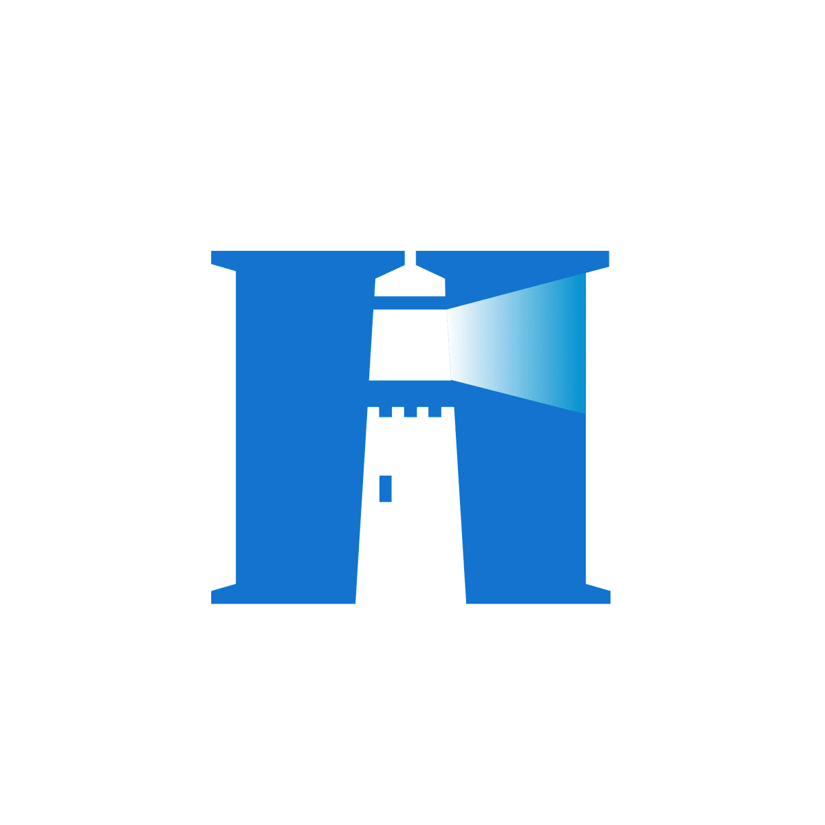 Lighthouse harbourside place logo real pany alphabet letter clipart