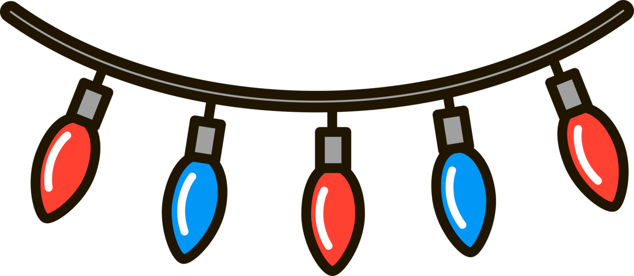 Christmas light string lights vector clipart images