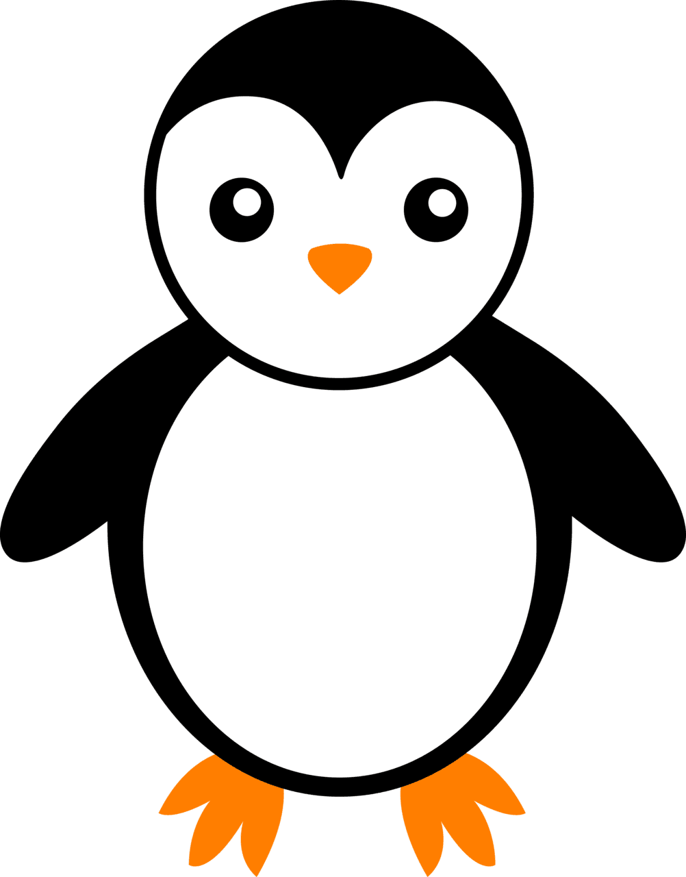 Penguin clipart cute image