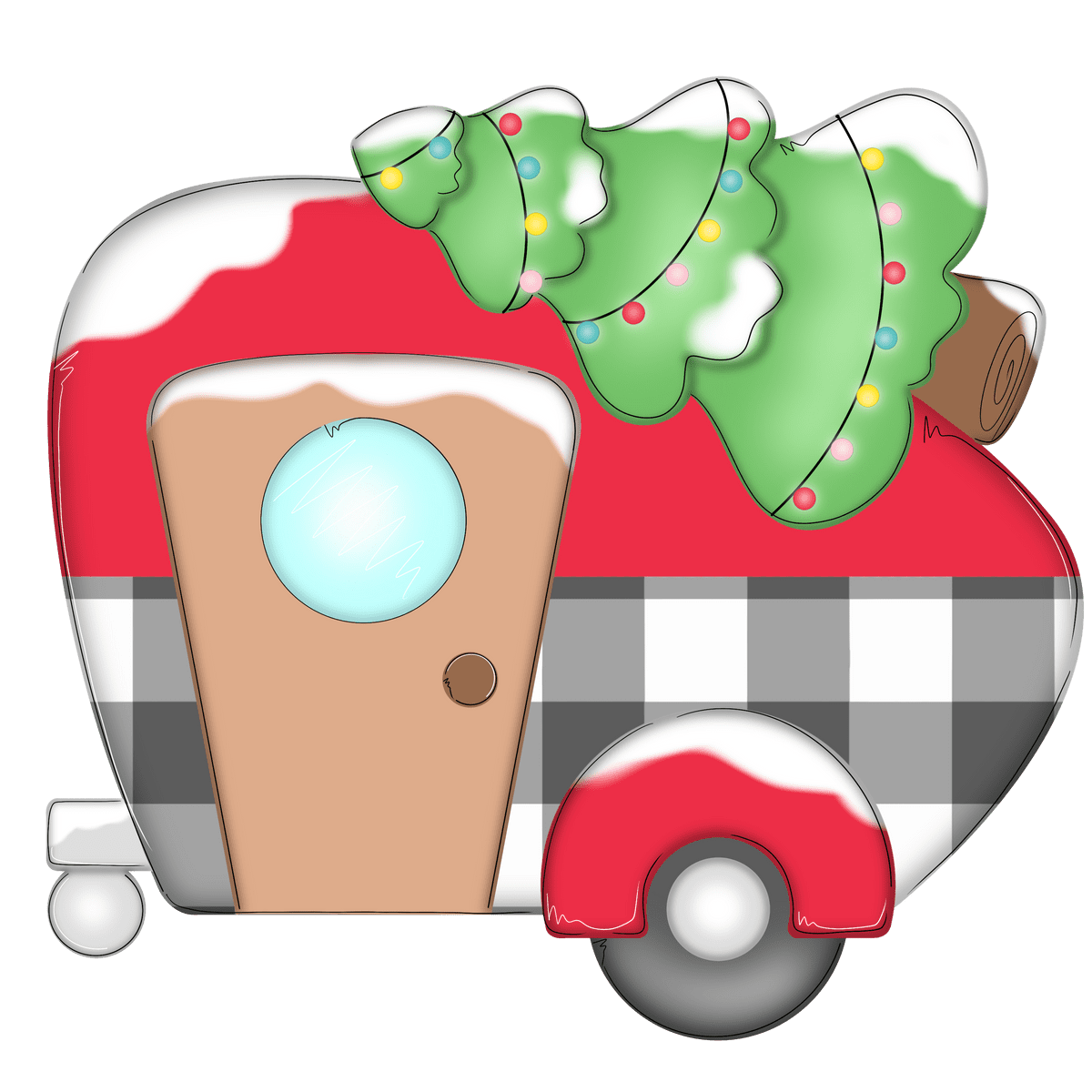 Whd classic christmas tree camper home creations milling signage clipart free