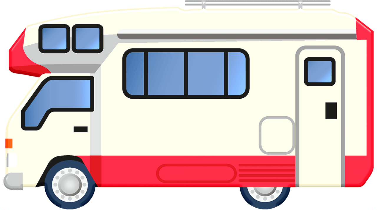 Camper van vector clipart images