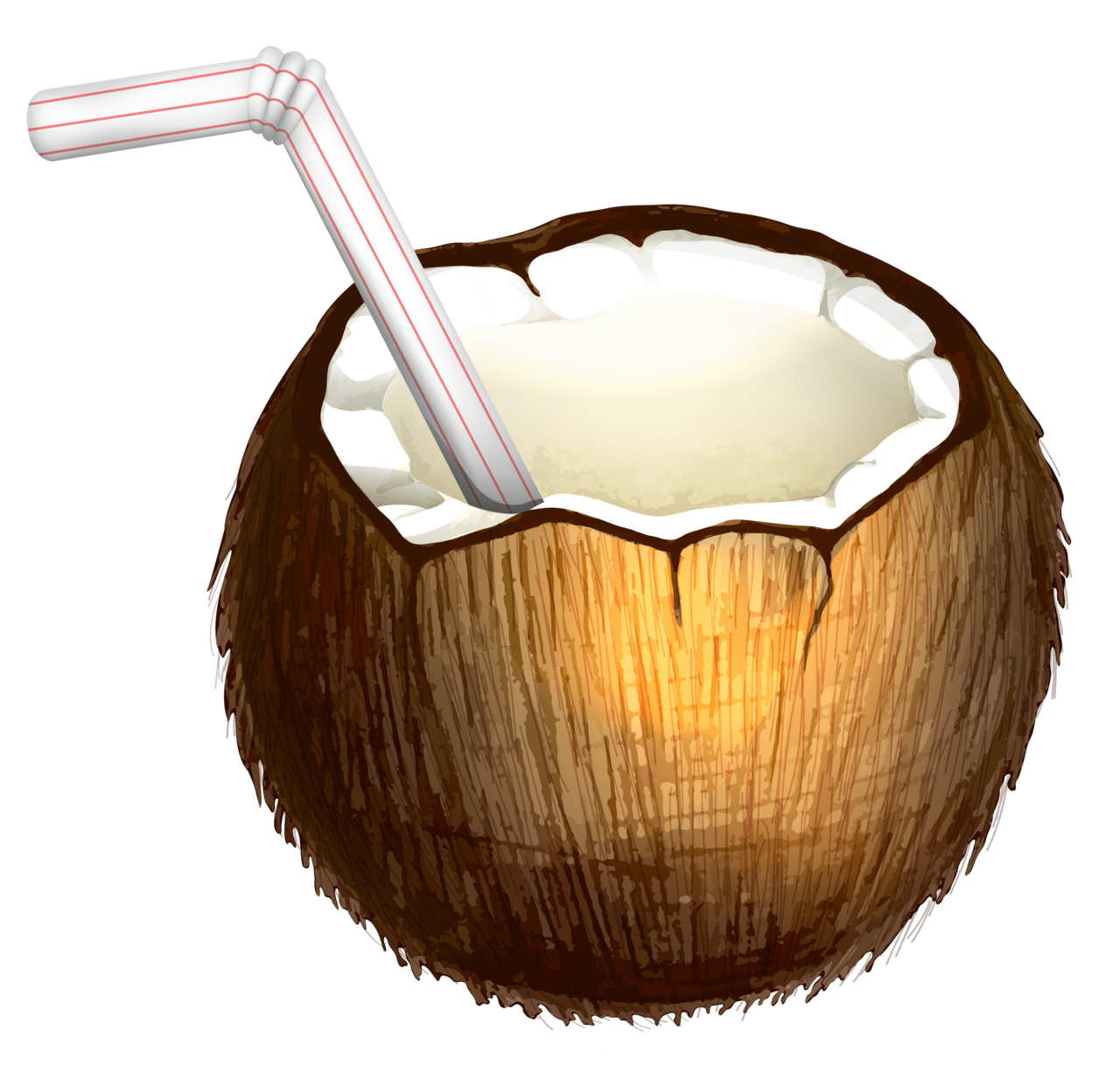Coconut cocktail vector clipart high quality images and