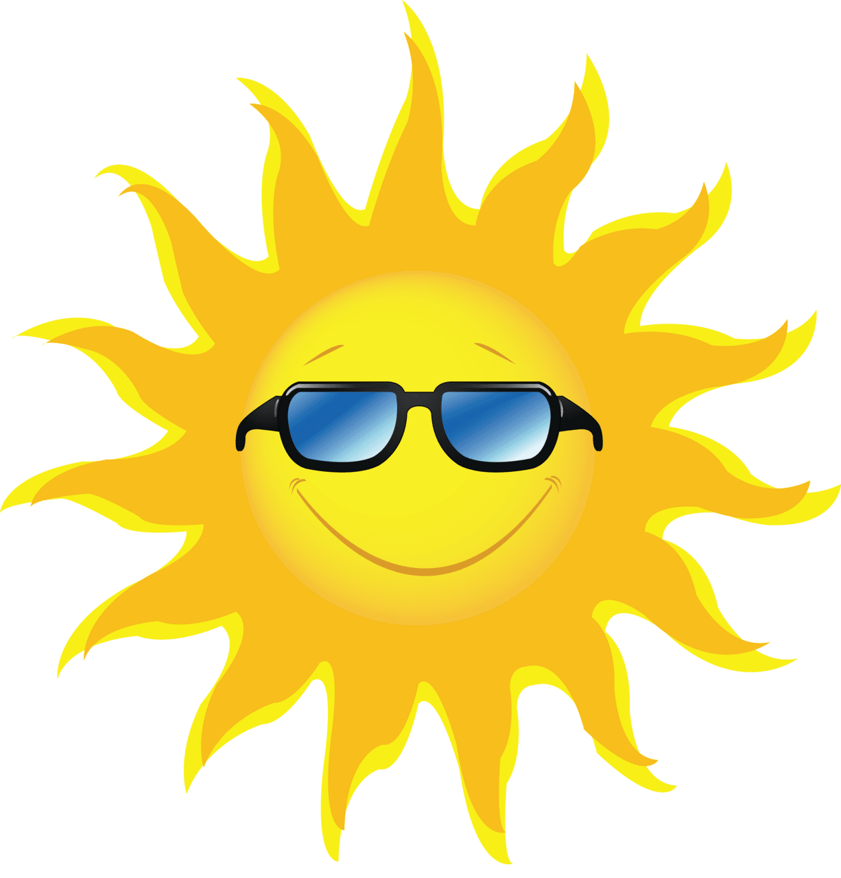 Funny sun clipart photo