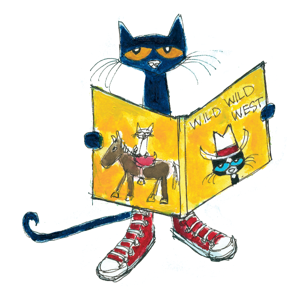 Pete the cat instagram facebook tiktok clipart vector
