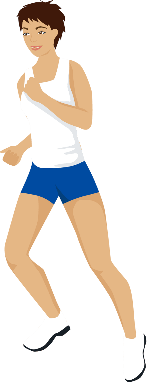 Runner vector clipart images 5