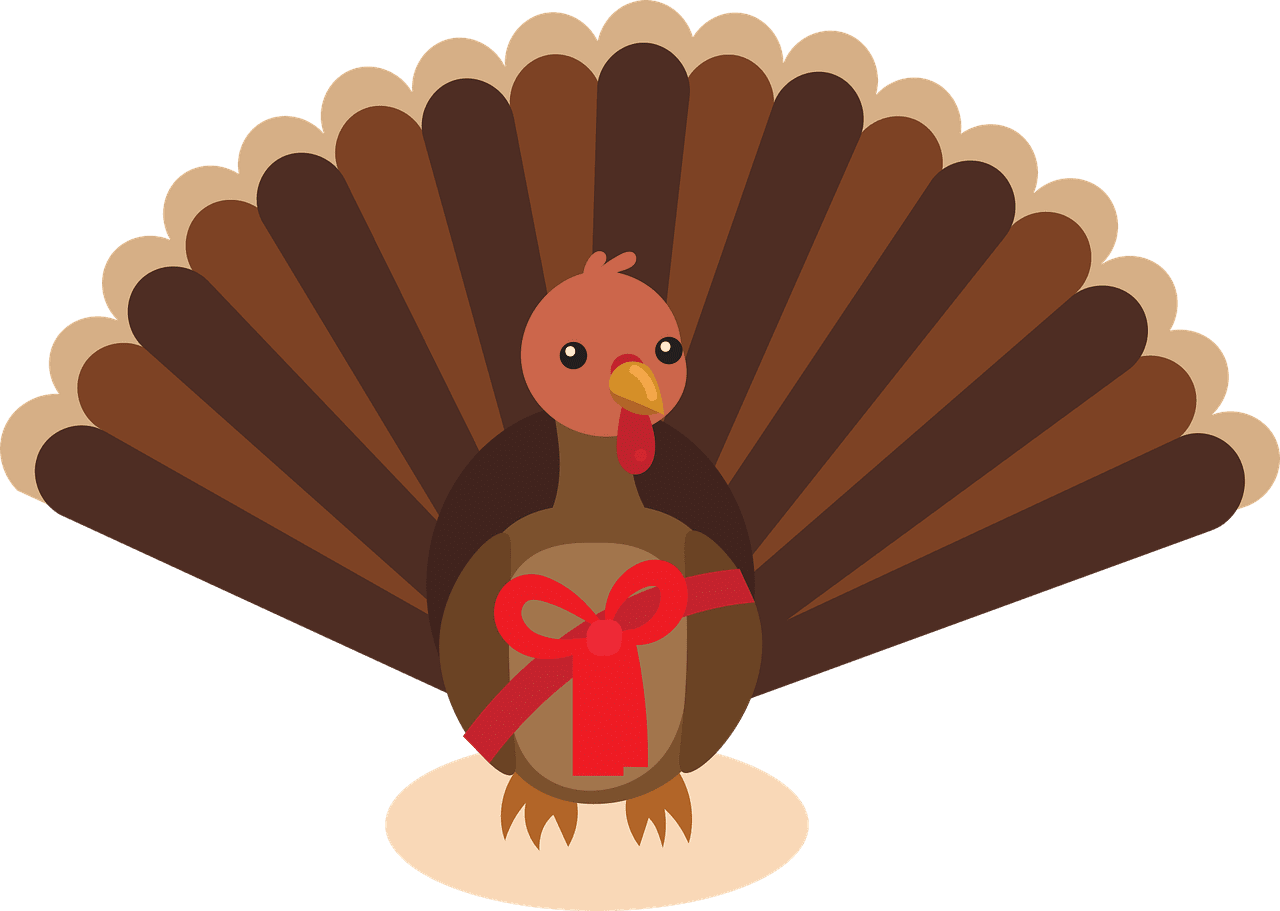 Cute turkey thanksgiving vector graphic clipart